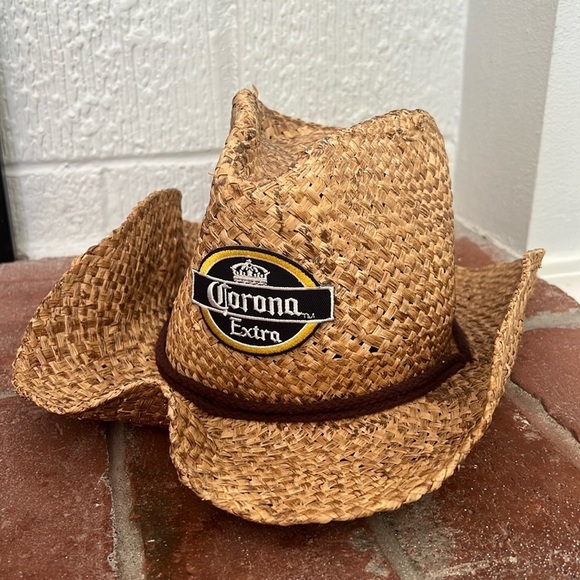 Corona Accessories - Corona 100% straw beach hat distressed look